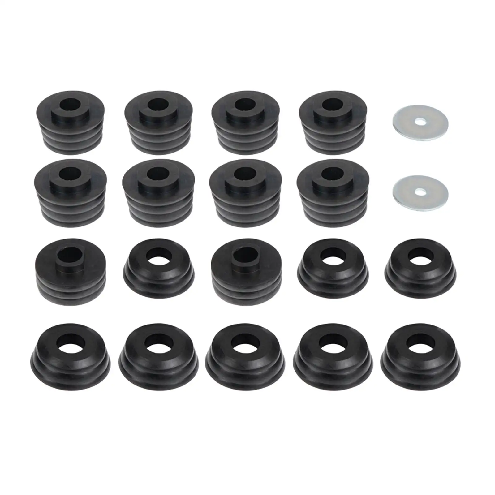 Body Cab Mount Bushing Set Automotive Metal Easy Installation Body Mount Bushing Set for Chevy Silverado 1999-2014 Replaces