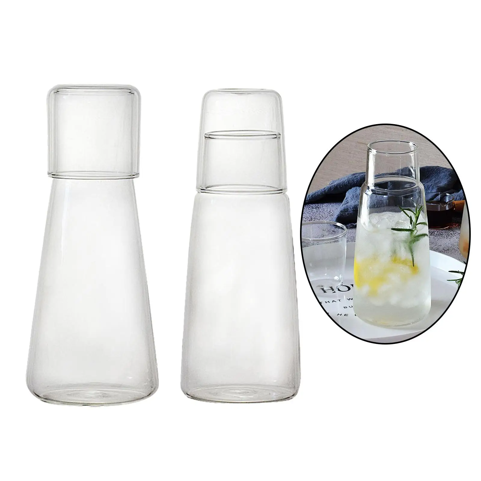 Water Jar Cold Water Bottle Transparent Containers for  Beverage