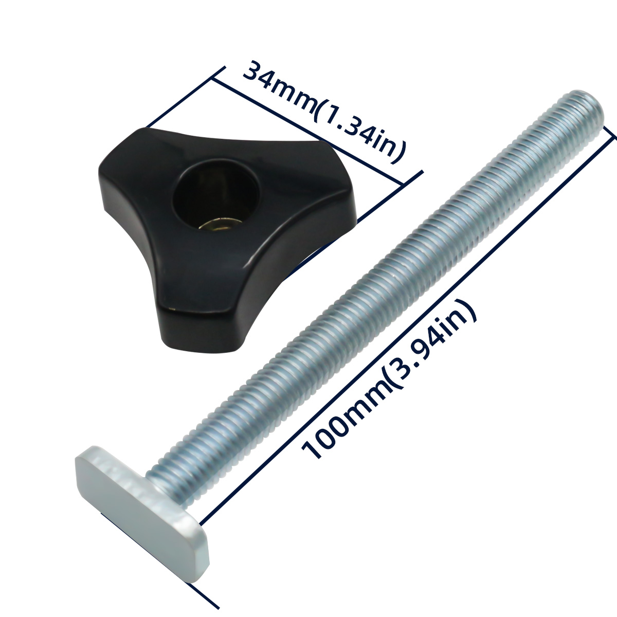 M8 Nieder halte klemmen Holz bearbeitung T-Spur Jig Zubehör für T-Schlitz T Spur Holz bearbeitung Metall bearbeitungs werkzeug – Detail 6