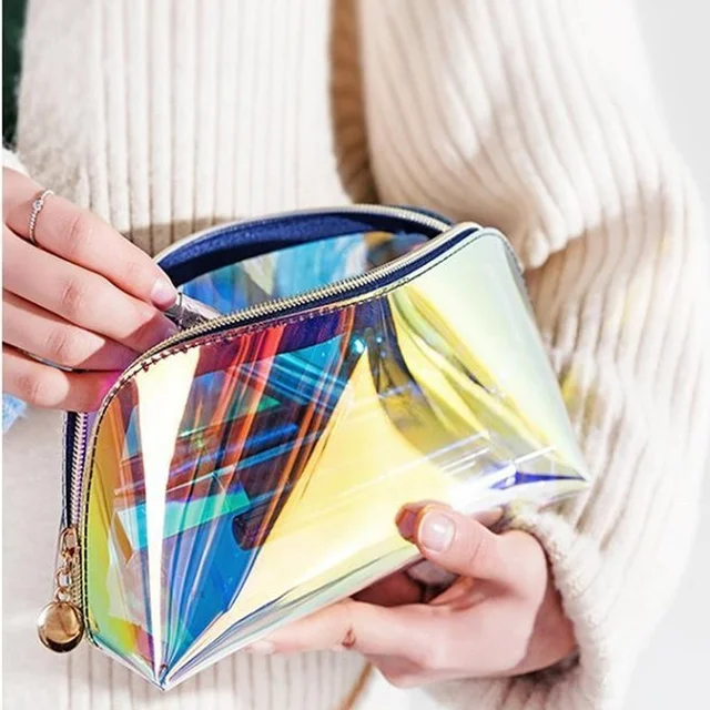 Impresionante. Neceser de PVC transparente con 2 asas WASH BAG, 3 colores