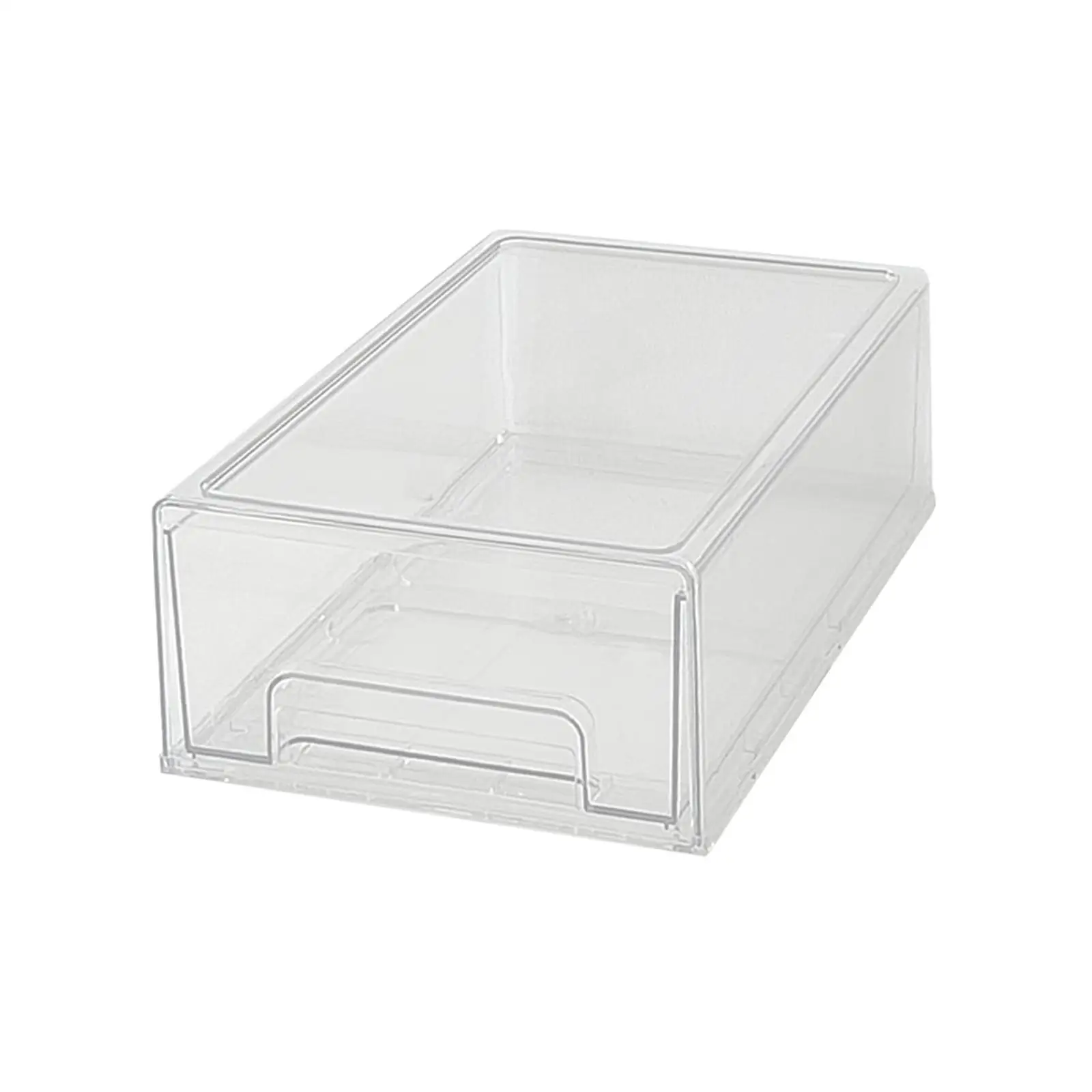Acrylic Storage Drawer Case Transparent Waterproof Clear Desktop Drawer Organizer for Dresser Closet Countertop Office Desktop