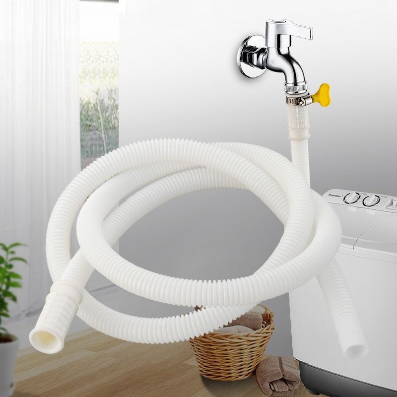 Tuyau d'entrée d'eau semi-automatique pour machine à laver, extension de climatiseur mobile, tuyau de vidange, optique de bain, tuyau portable en PE  13