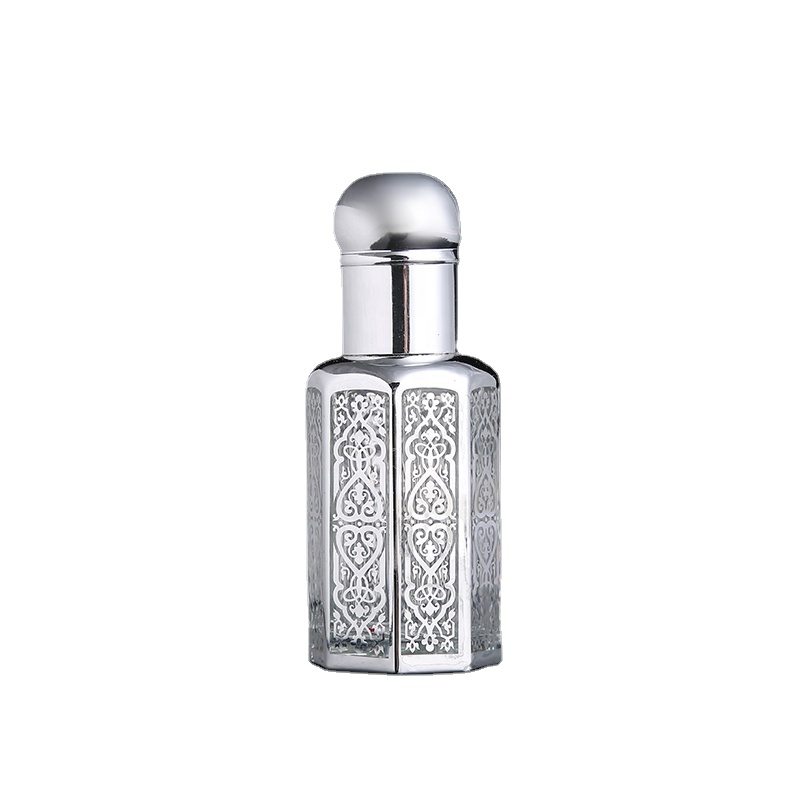3ml 6ml gold rolle auf glas ätherisches öl flasche attar oud öl glasflaschen mit glas roller glas stick silber schwarz 10 stücke – Detail 5