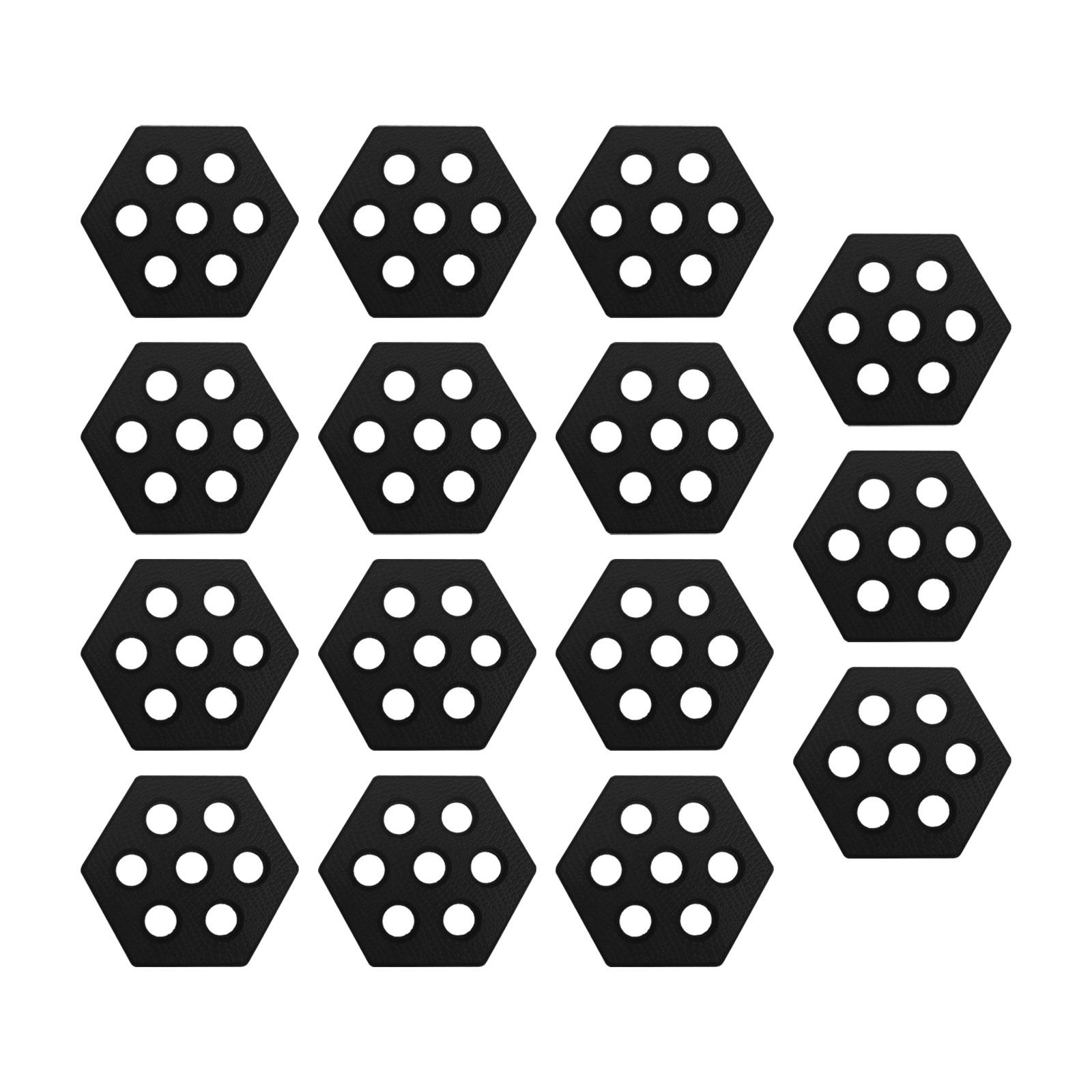 15 Pieces Hexagon Surfboard Pads Professional Deck Deck Grip for Funboard Paddle Board Skimboards Surf Boards Grip Surf