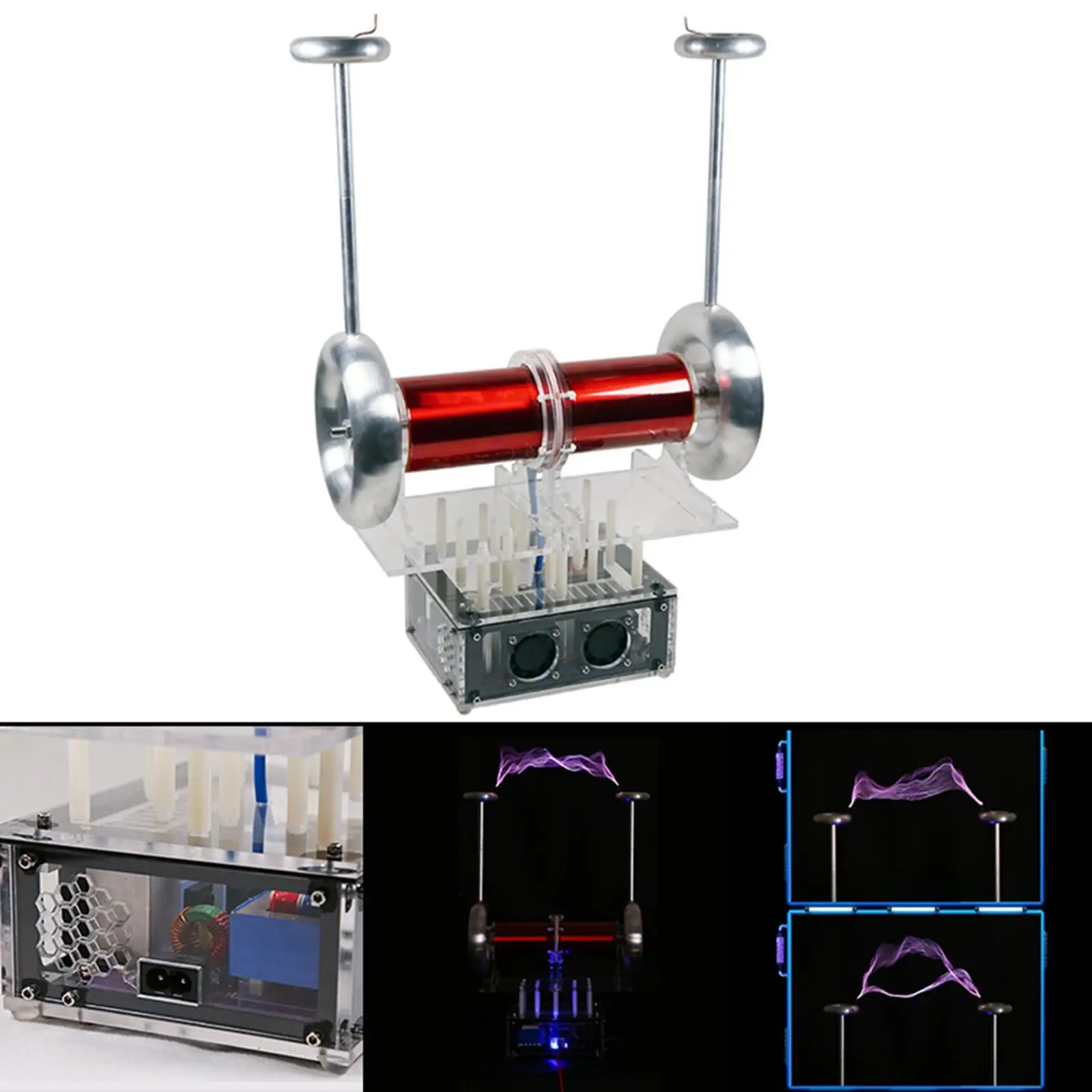 Flat  Speaker Artificial Long ARC Music Tesla Coil for Technology