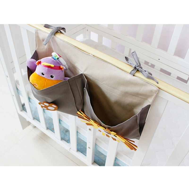 XXFE Baby Bed Bedside Hanging Bag Cartoon Lion Multipurpose Organier Holder for Newborn Girls Boys Diaper Toy Tissue Wall linen duvet cover