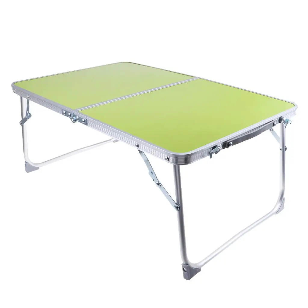 Aluminum Camping Folding Table Breakfast Serving Bed Tray Portable Picnic Table for Camping Hiking Outdoor Tools