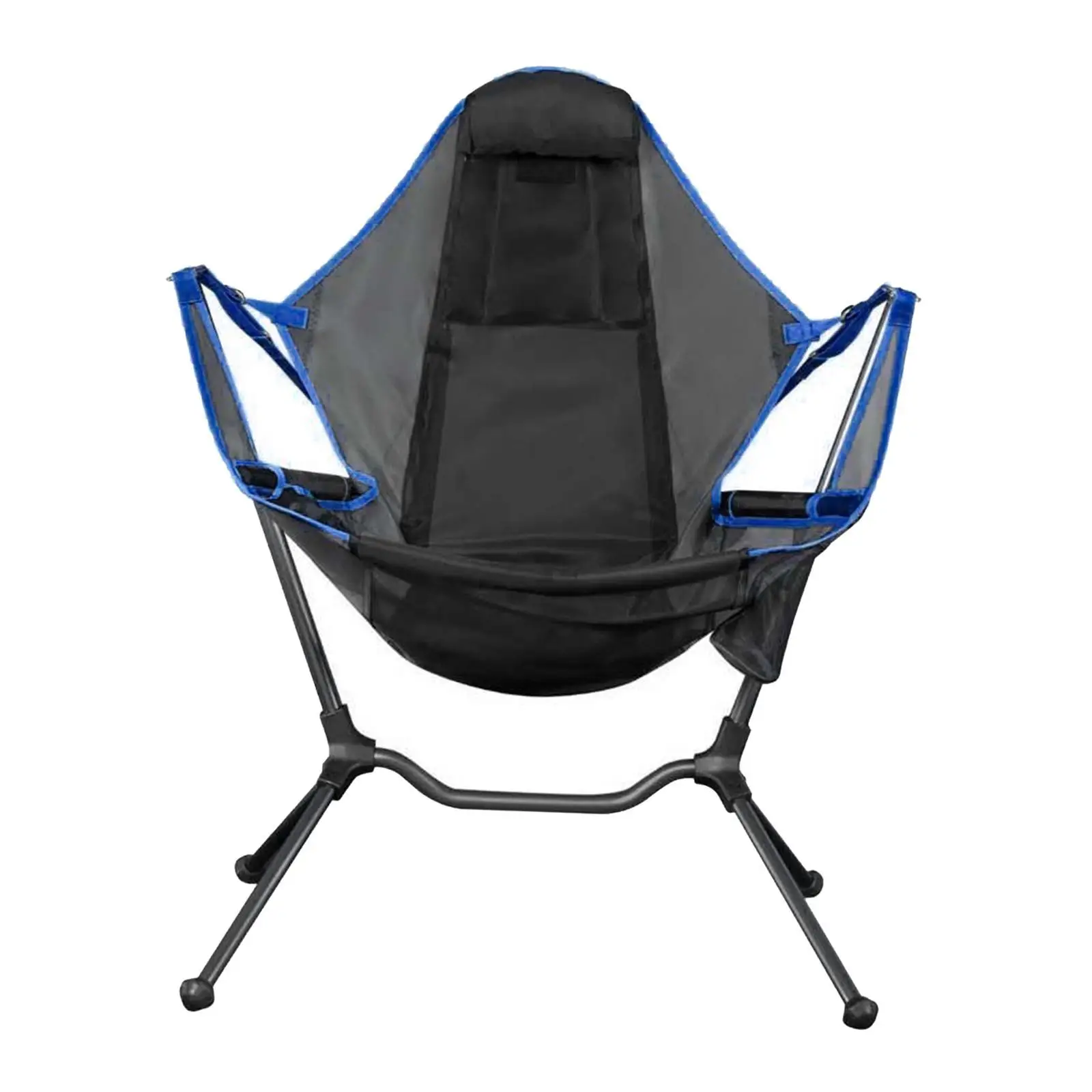 Camping Rocking , Luxury Padded Recliner, Folding  with Built-in Pocket for Lawn/Outdoor/Picnic/Lounge/Patio, Foldable 