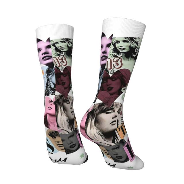 Taylor Alison Swift Socks Winter Popular Singer Stockings Novelty Unisex  Soft Socks Custom Outdoor Sports Non-Slip Socks