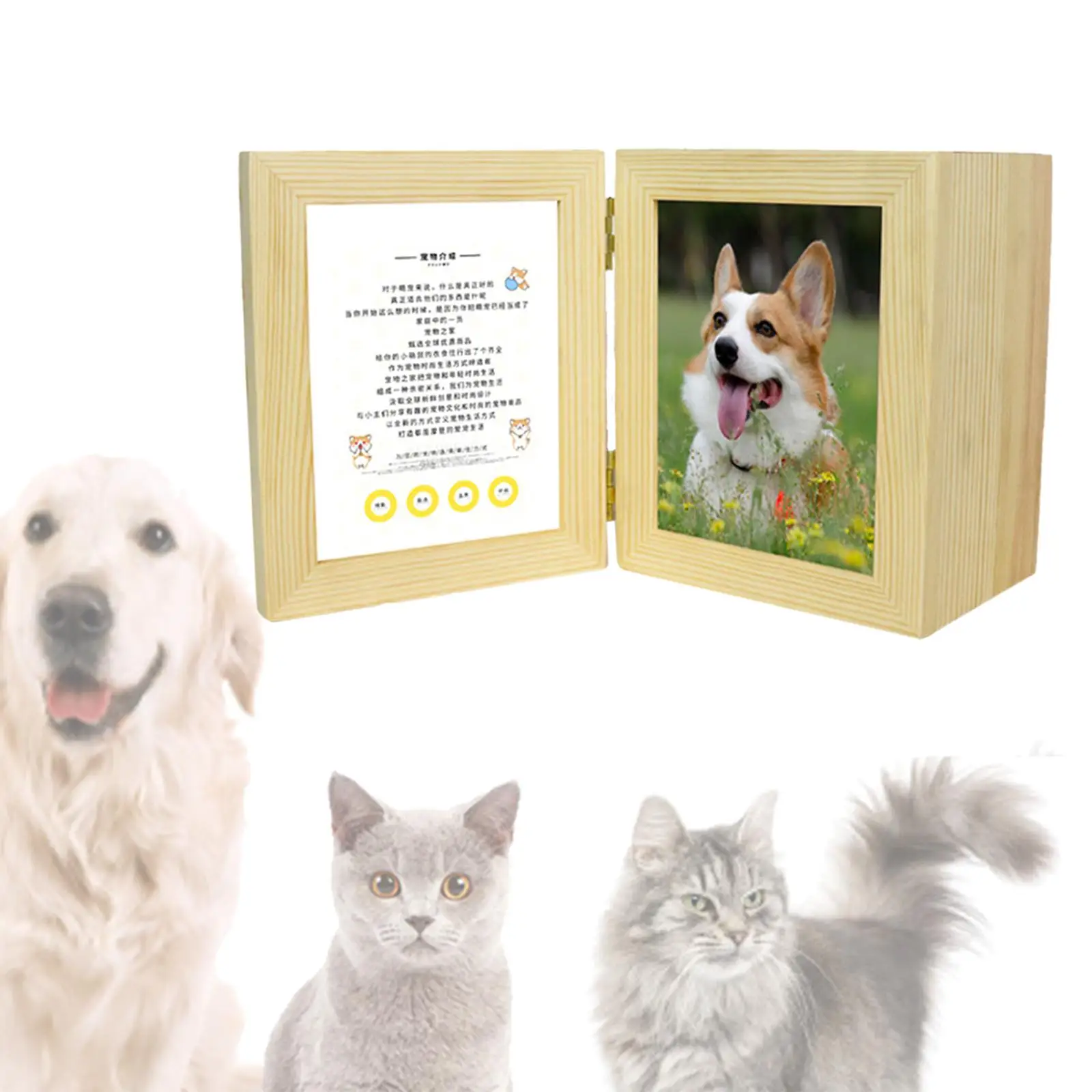 Wood Pet Cremation Urn for Dogs Cats Memorial Keepsake Souvenir Gifts