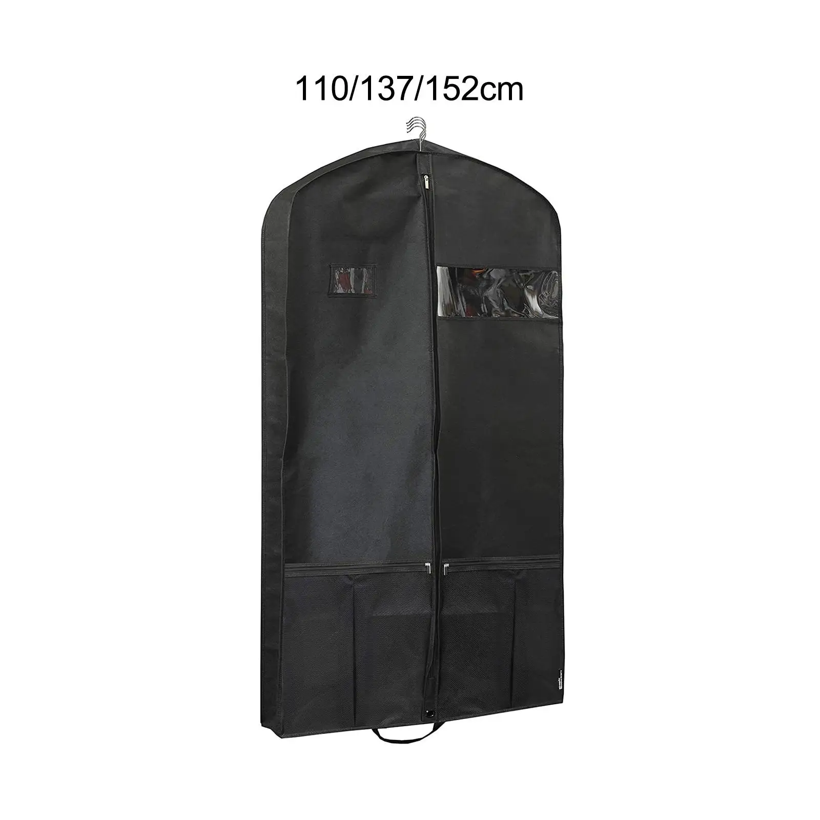 Garment Bag 2 Extra Pocket Coat Covers Non Woven Fabric Thin and Lightweight for Travel Accessories Water Resistance Suit Bag