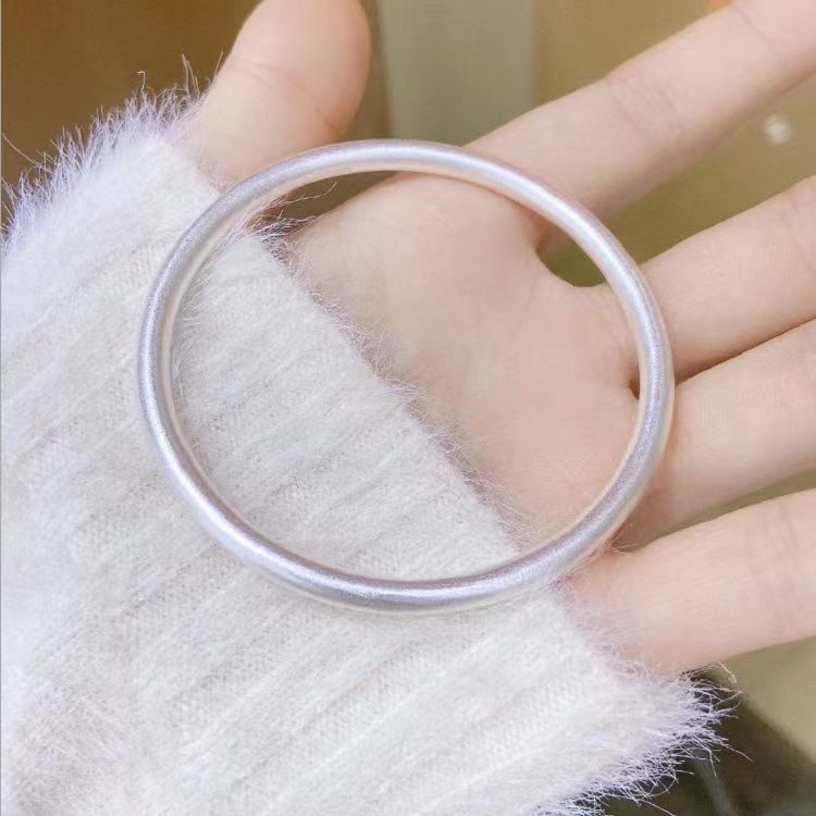 silver circle bracelet