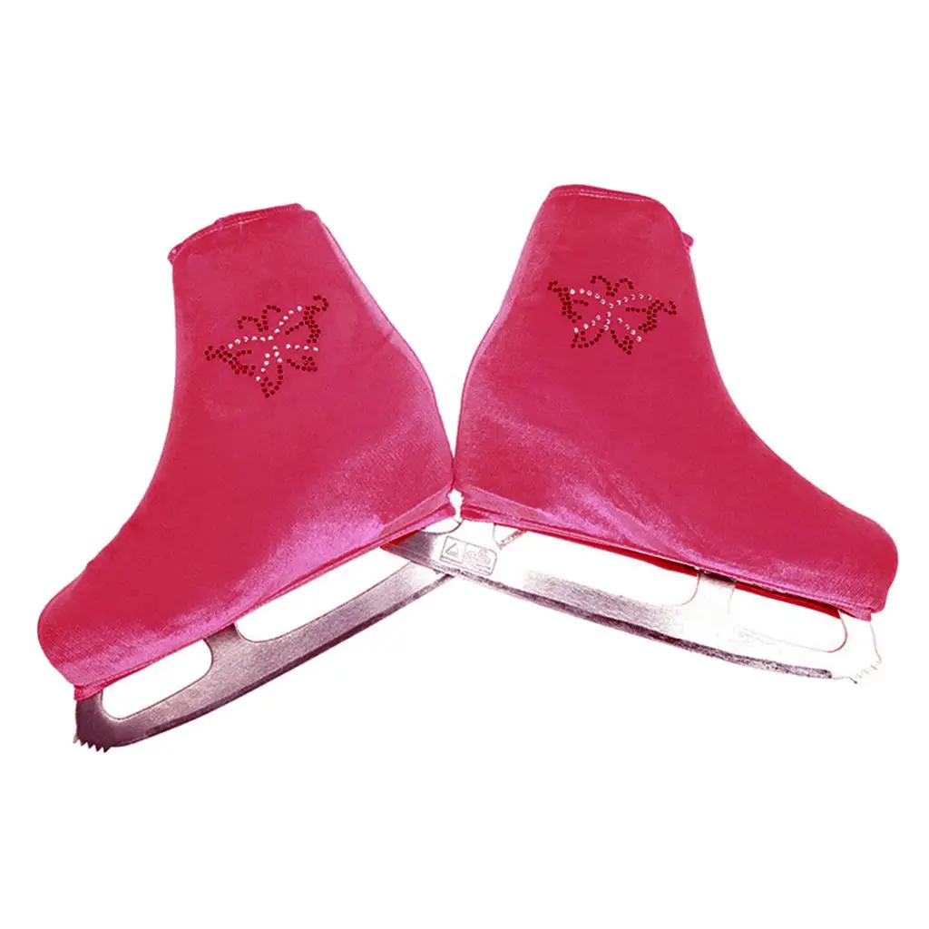 Pair Figure Ice Skating Boot Covers Protector Overshoes for Girls Women