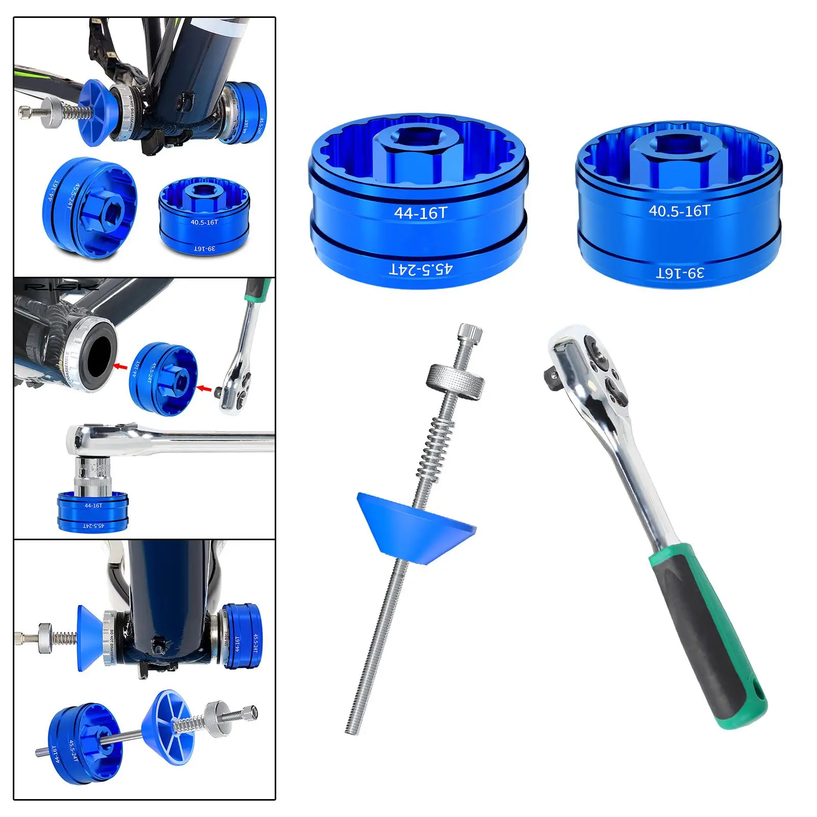 BB Removal Tool Bike Professional Durable Portable Maintenance Tool Accs Outdoor Disassembly Bottom Bracket Bearing Repair Tool