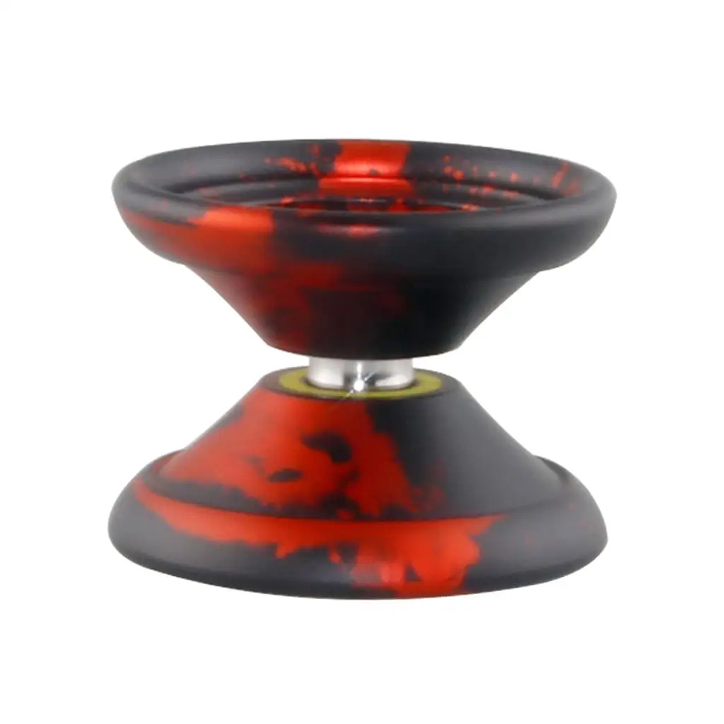  K8 Spin Ball Alloy Professional 8 Balls Bearing YoYo, Red Black