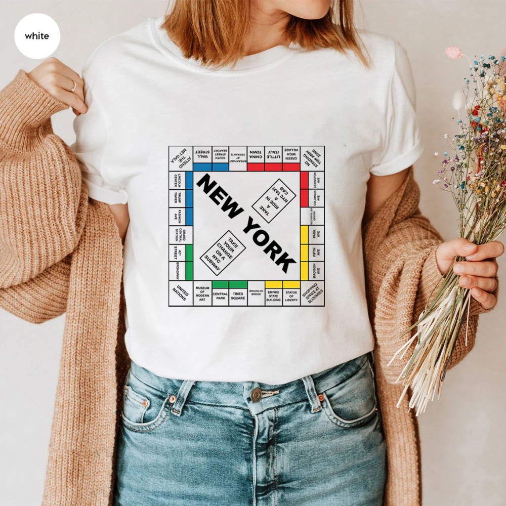 Unisex New York Monopoly T Shirt, Assim