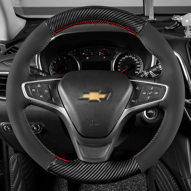 3008様 Hand Stitched Car Steering Wheel Cover For Chevrolet Malibu