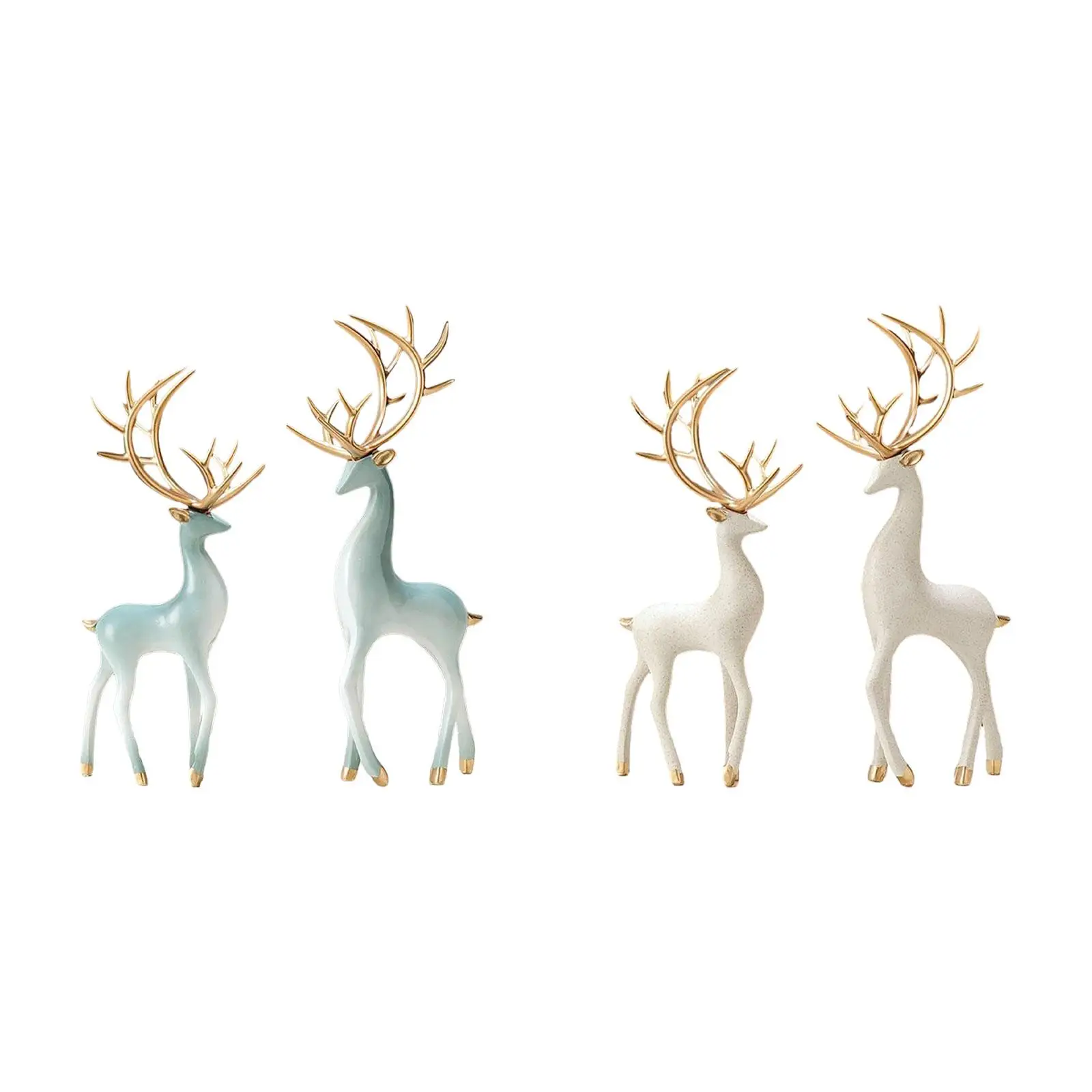 Animal Statue Nordic Art Gifts Ornament Resin Crafts Deer Sculpture Decoration Deer Figurines for Bathroom Car Home Shelf Desk