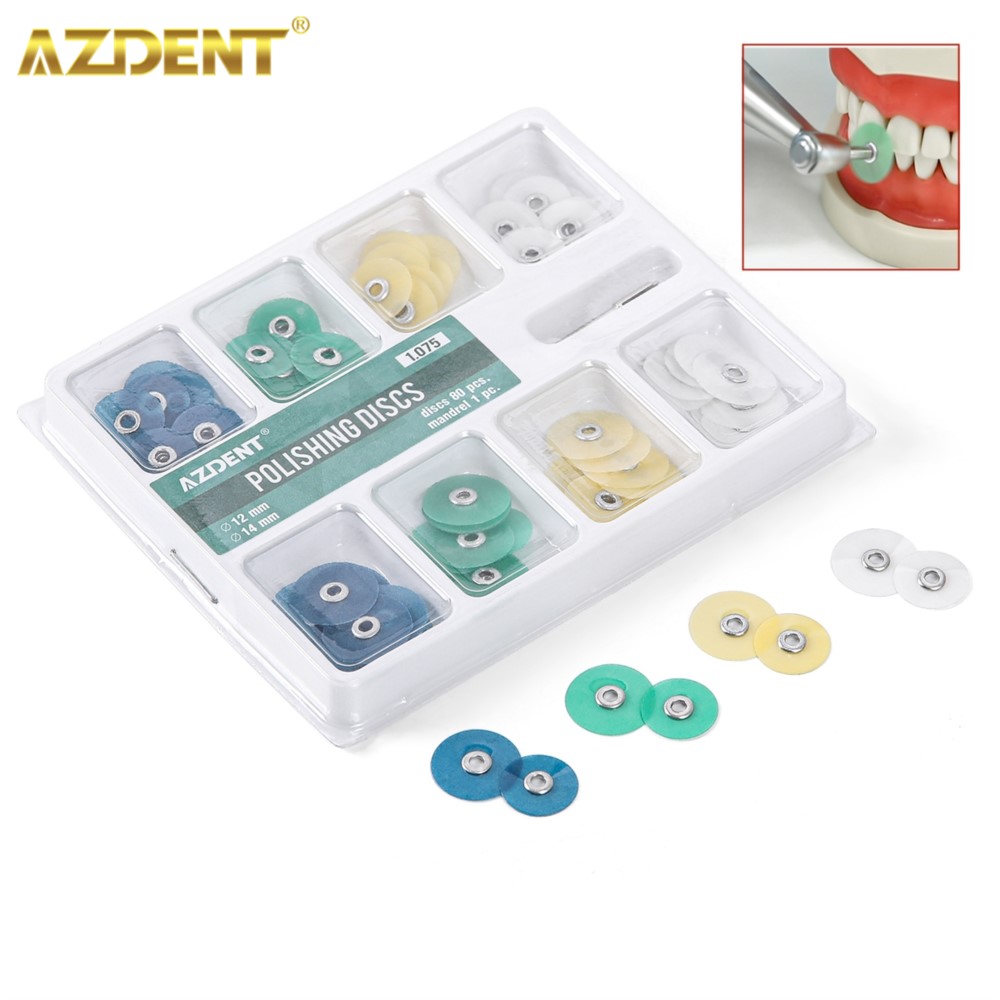 Best of AZDENT Dental Polishing Discs Polishing Pad Gross Reduction Contouring Mandrel Stripes Set Dentistry Materials Teeth Whitening Reviews & Tips