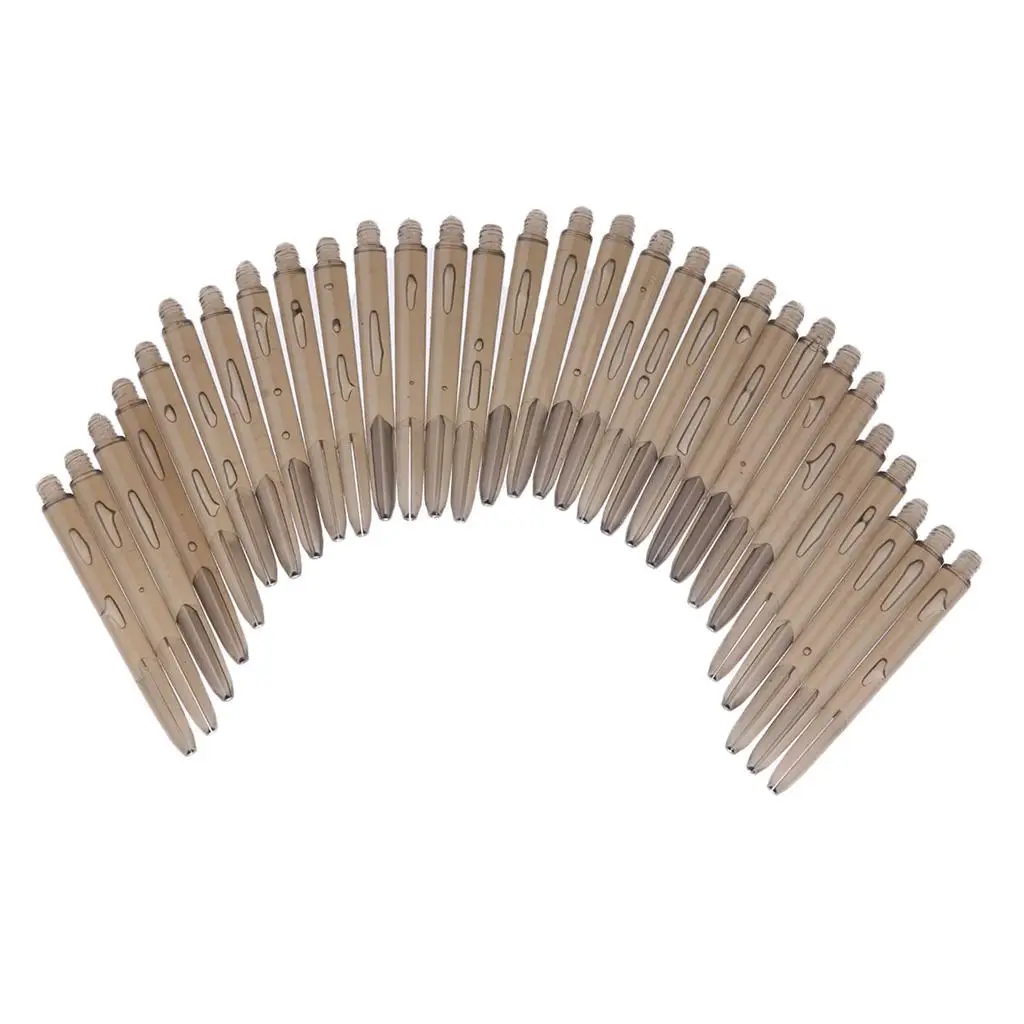 30Pcs Premium Plastic Standard 2BA Dart Shafts Stems for Soft / Steel Tip Darts - Darts Games Parts Replacement Accessories