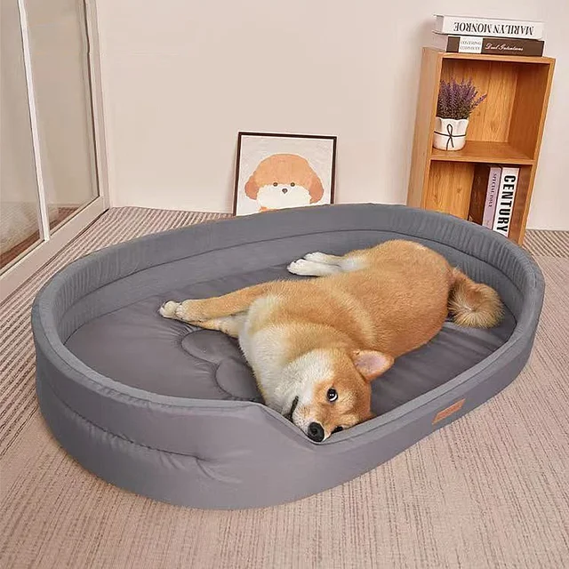 Oval dog bed large best sale