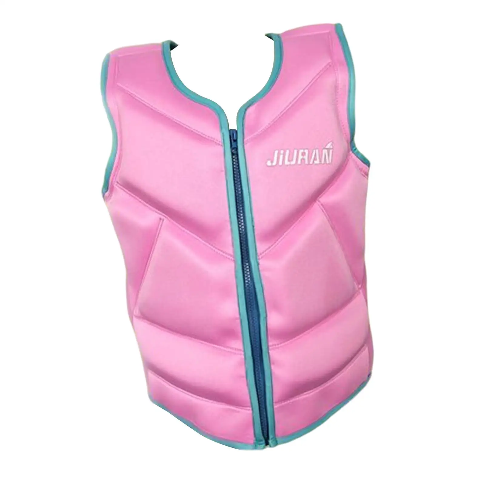 Youth Life Jacket Floating Vest Water Sports Vest Zipper for Drifting Surfing Fishing