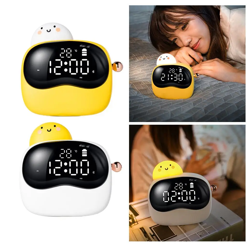 Digital , Night Light Fashion Multi-Function LED Electronic  with USB Power Supply, Voice Control, 