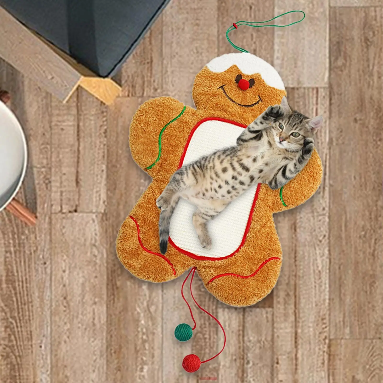 Christmas Gingerbread Cat Nest Mat Sleeping Mat for Puppy Cats Small Dogs