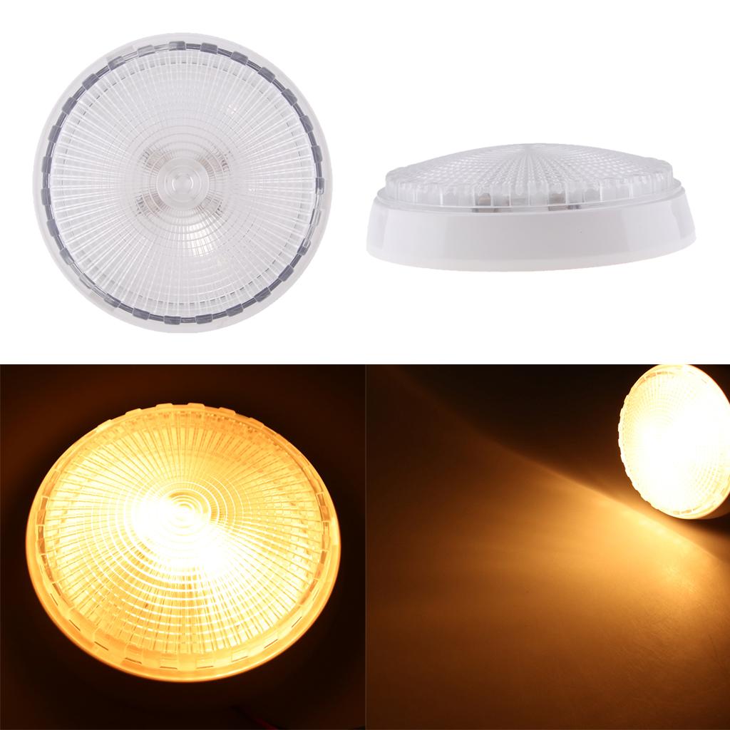 Round LED RV Ceiling Light for Automotive /Marine Boat Ceiling Lighting Fixture, 5inch