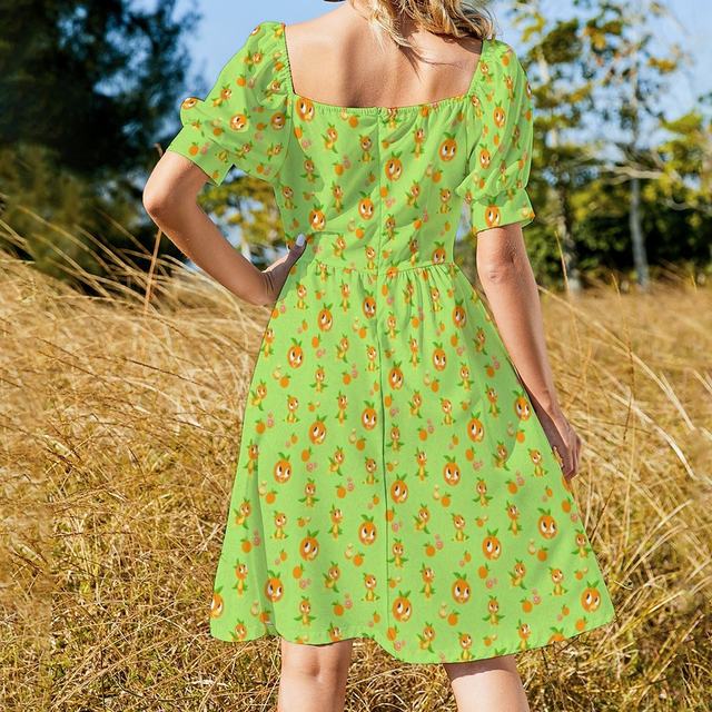 Orange hot Bird Dress