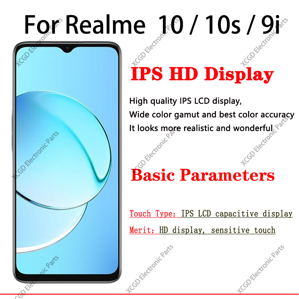 ЖК-дисплей для Realme 10 5G дисплей с рамкой для Realme 10s 5G 9i 5G детали  для ремонта | AliExpress