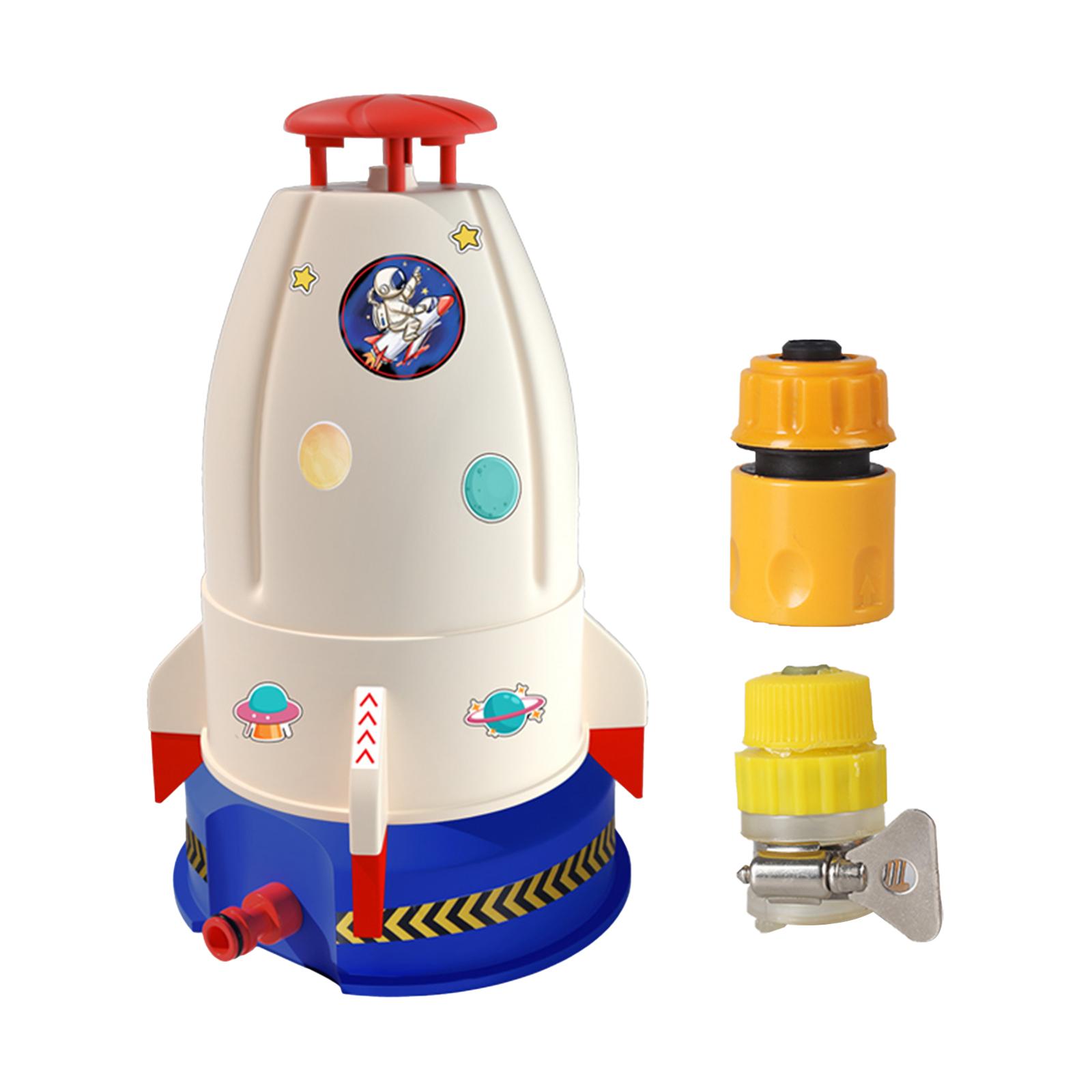 Rocket Sprinkler Outdoor Water Toy Summer Water Sprayer Toy for Yard Ages 3+