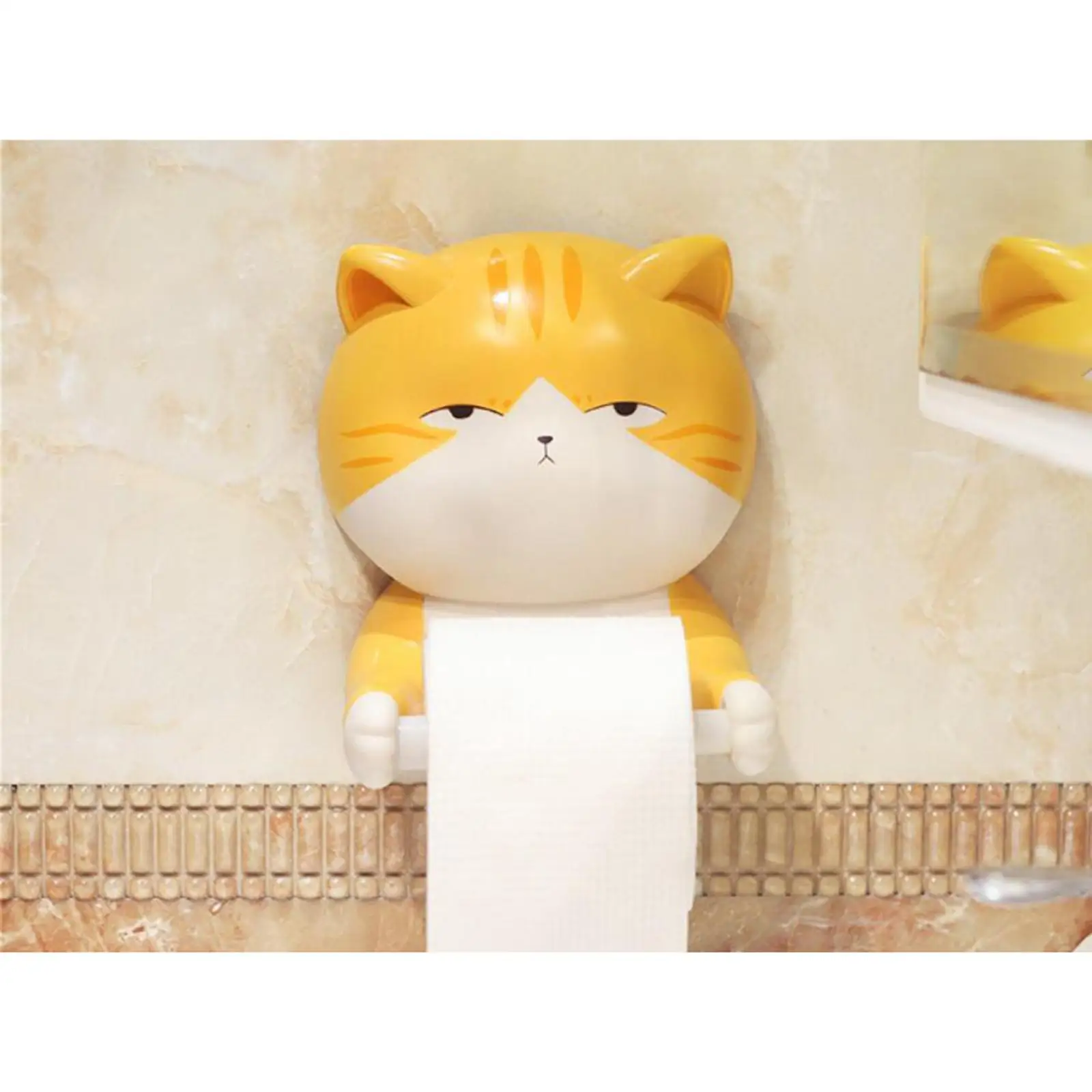 Funny Cat Toilet Paper Holder Tissue Storage Stand Rack Organizer Decoration