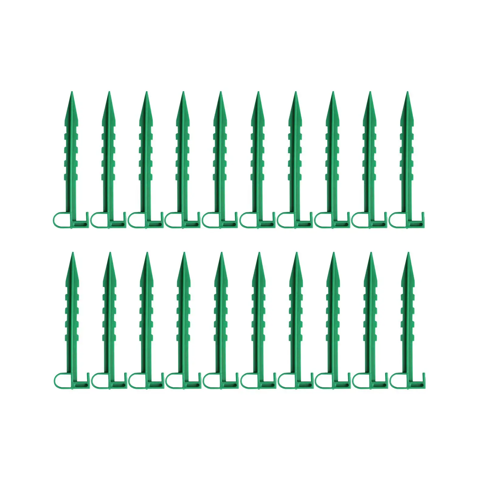20x Garden Stakes Tarp Stakes Durable Fixed Fences Landscape Stakes for Holding Down Tents Camping Greenhouse Fabric Lawn Edging
