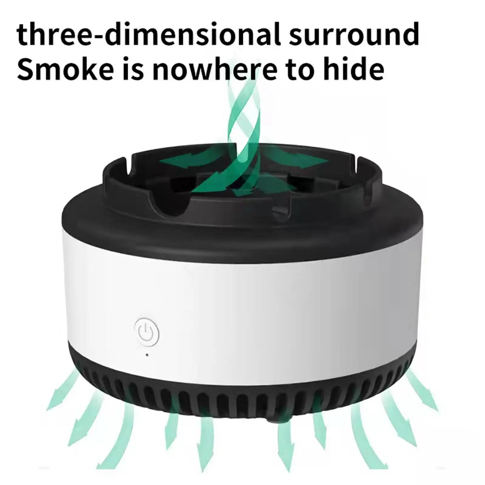 Smokeless Ashtray Air Fresher Battery Powered Smoke Removal Air Purification Function Multifunctional for Living Room