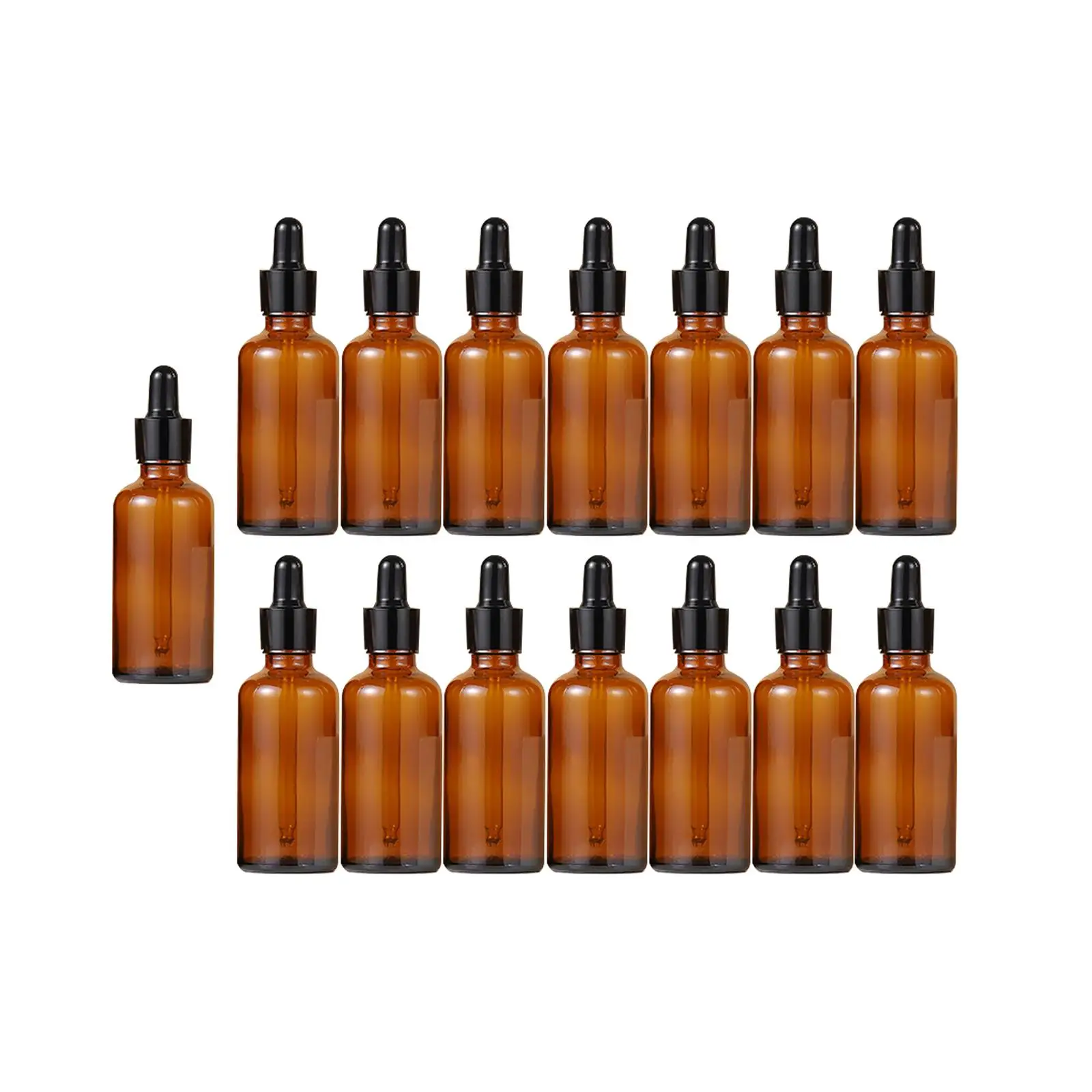 15Pcs Dropper Bottles Refillable Portable Thick Storage for Essential Oils Liquids 30ml Durable Travel Bottles Tincture Bottles