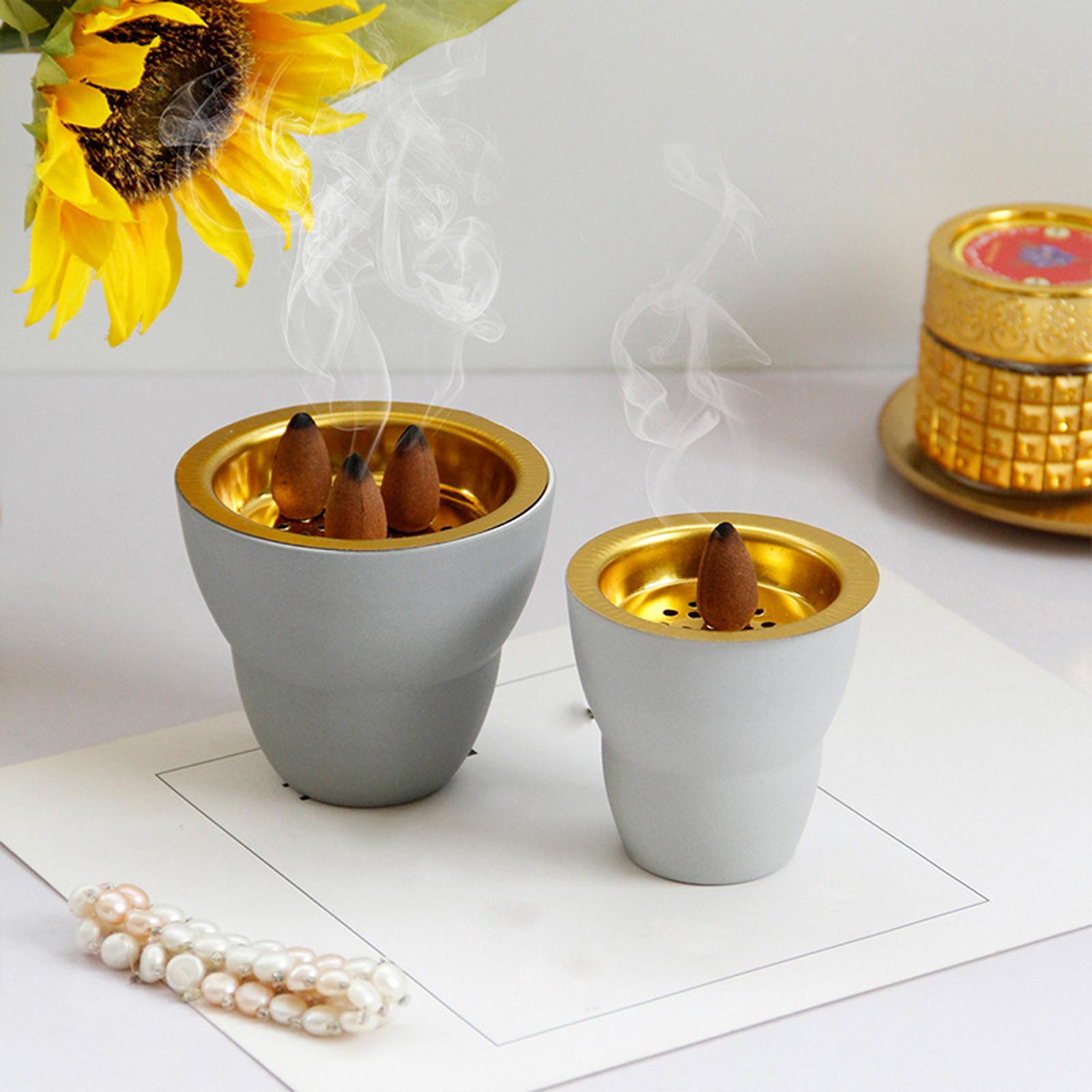 Censer Incense Cones Holder Table Centerpieces Desktop Meditation Incense Sticks Burner for Home Incense Stick Incense Coils SPA