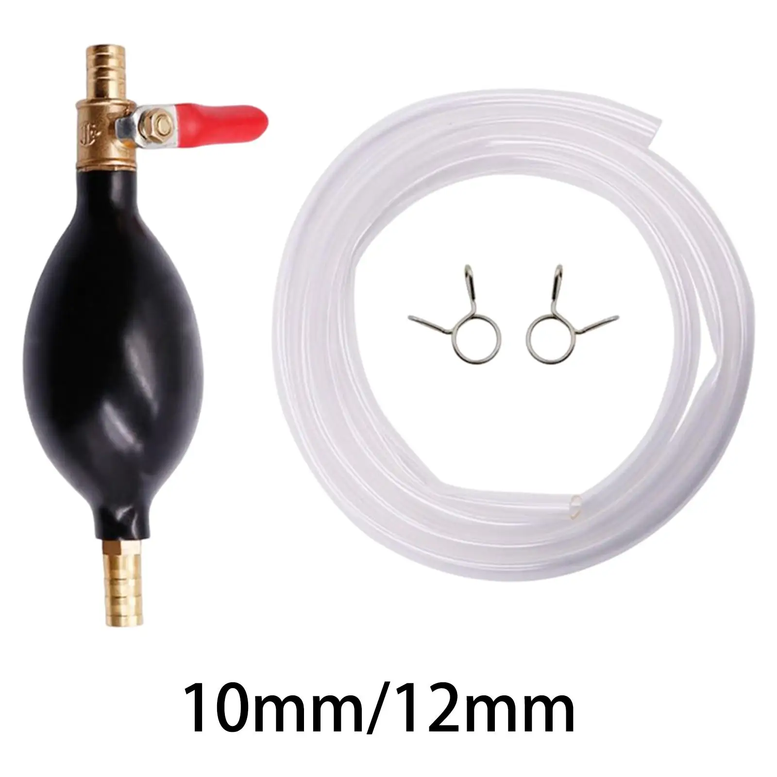 Manual Siphon Pump with Hose Clip Control for Oil Liquid