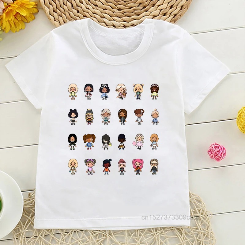 Title 2, New Toca Life World Print Kids Cotton T-shirt B...