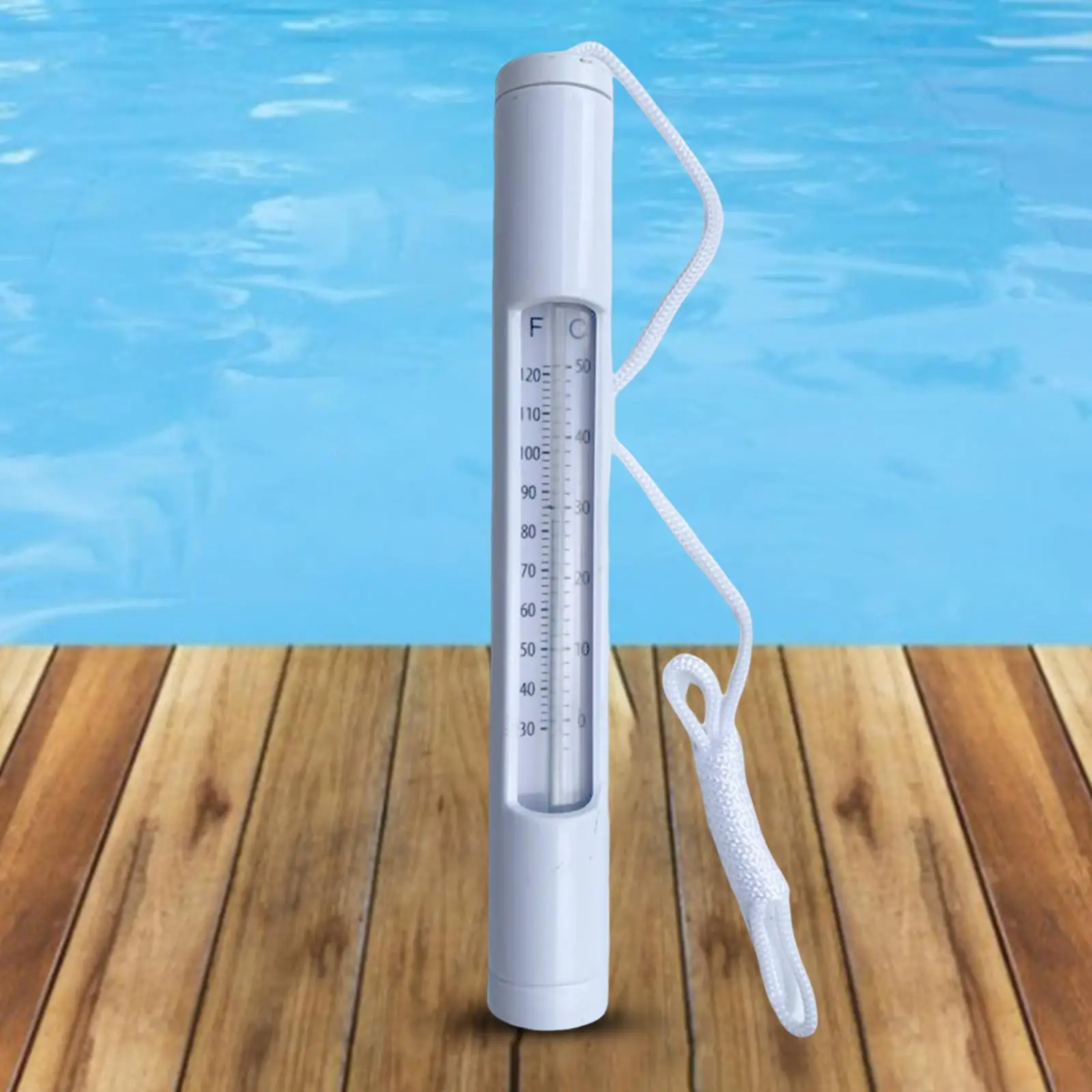 Pool Thermometer with String Easy Read for Outdoor & Indoor Swimming Pools