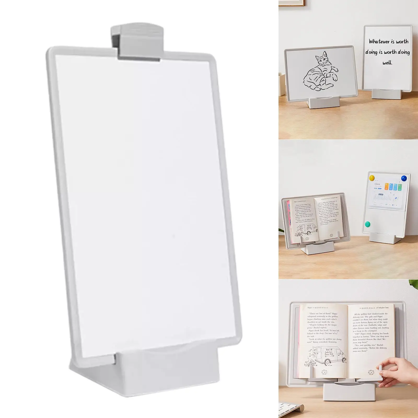 Portable Reading Book Stand Recipe Shelf Holder Cookbook Holder Organizer Bookend For Music Score Recipe Tablet
