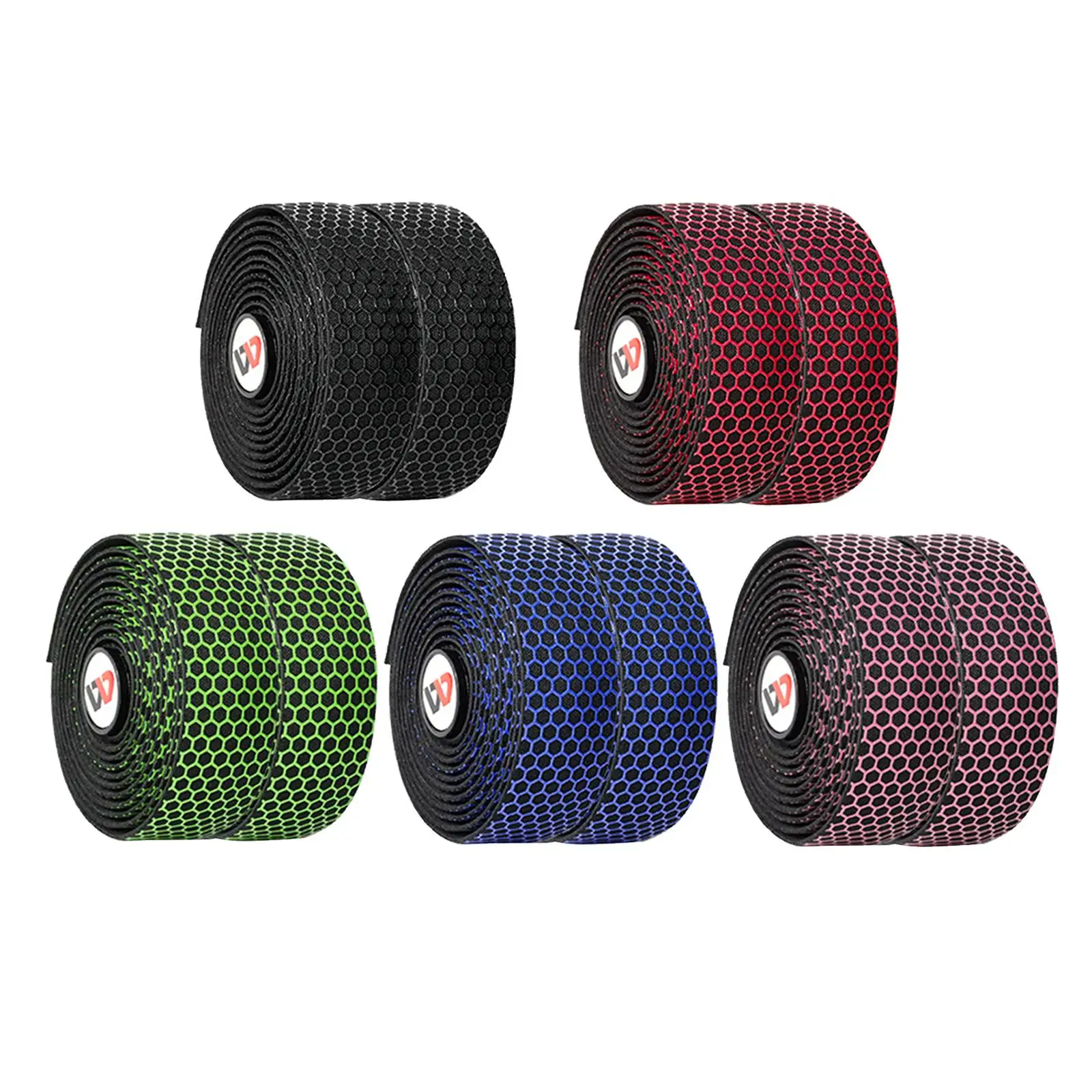 EVA Road Bike Handlebar Tapes, Bar Tape, Cycling Handle Wraps Breathable Bar Grip with Handlebar End Plugs ? Each 2 Rolls