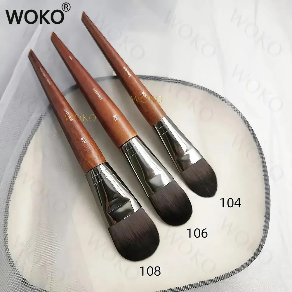 Best of M108 106 Flat Foundation Brush BB Cream Blender Concealer Foundation Liquid Brush Large Foundation Brush Cream Makeup Tools Reviews & Tips