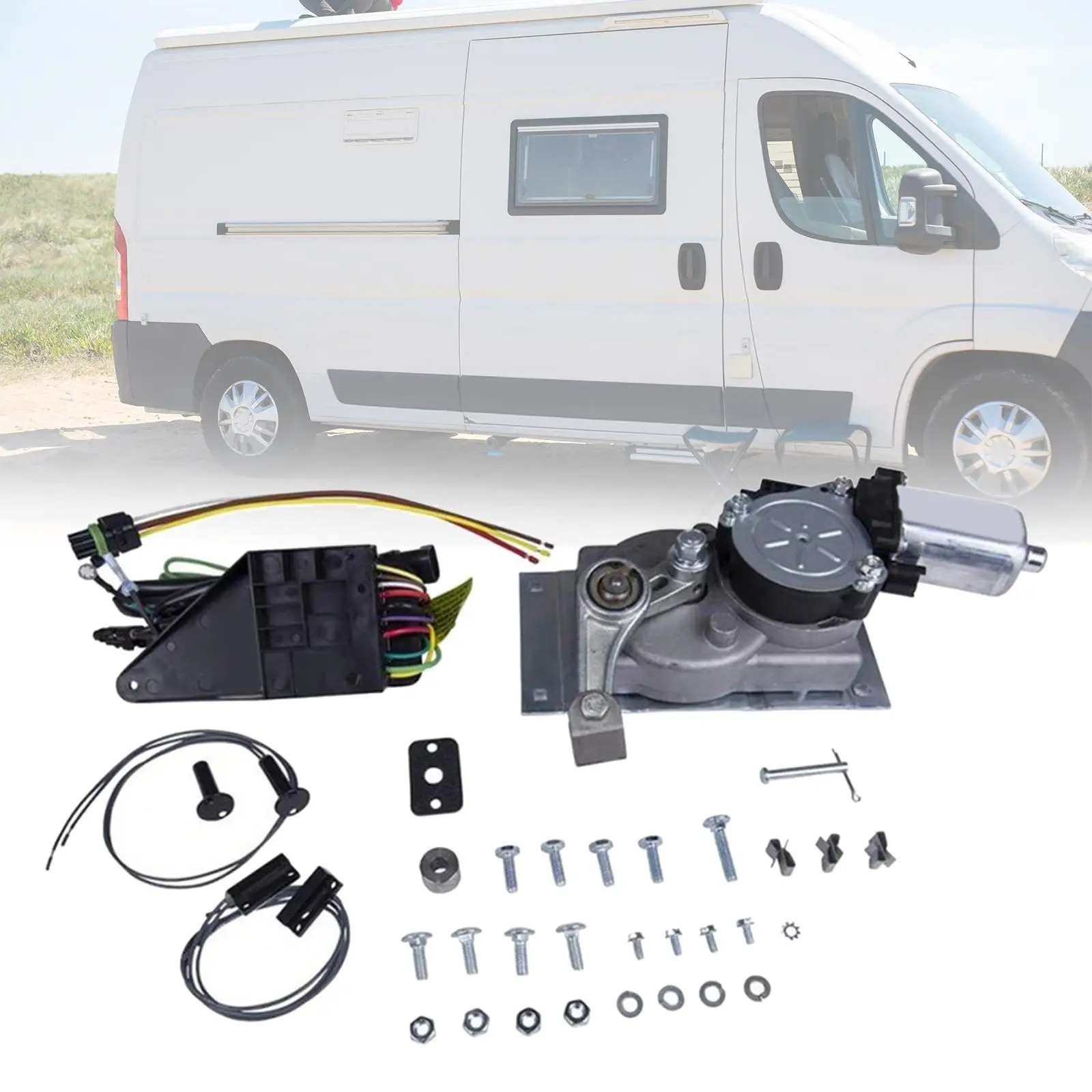 RV Trailer Step Motor Conversion Kit Metal 379769 379146 for B Linkage Motorhomes Long Service Life Durable Replaces