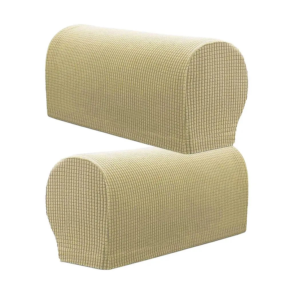 2 Pieces Sofa Armrest Covers Non-slip Furniture Settee Couch Arm Slipcover