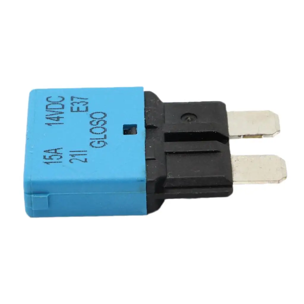 2X Blade Fuse Circuit Breaker Automatic Reset Marine (Low Profile) - 15A