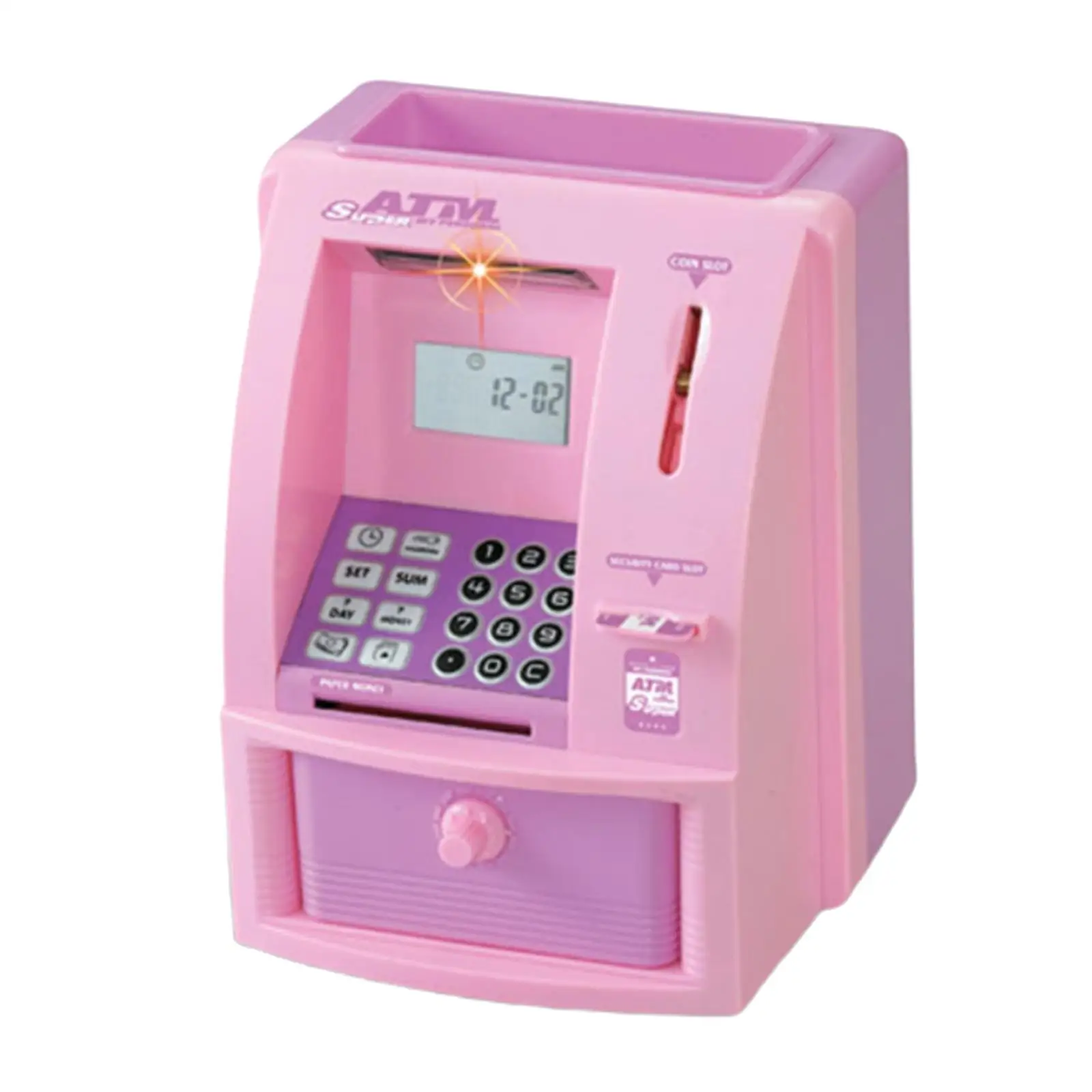 Mini Electronic Piggy Bank ATM Toys Money Saving Password for Children Girls