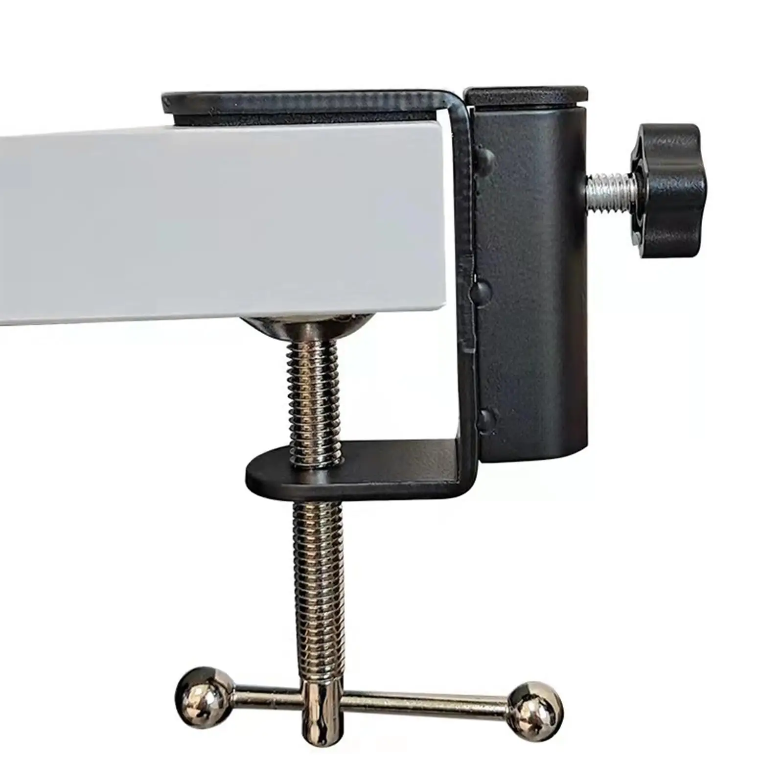 Desk Mount Clamp Rustproof Metal Construction Anti Slip Fits up to 1.77inch/4.5cm Thickness clip Clamp Holder for Mic Stand