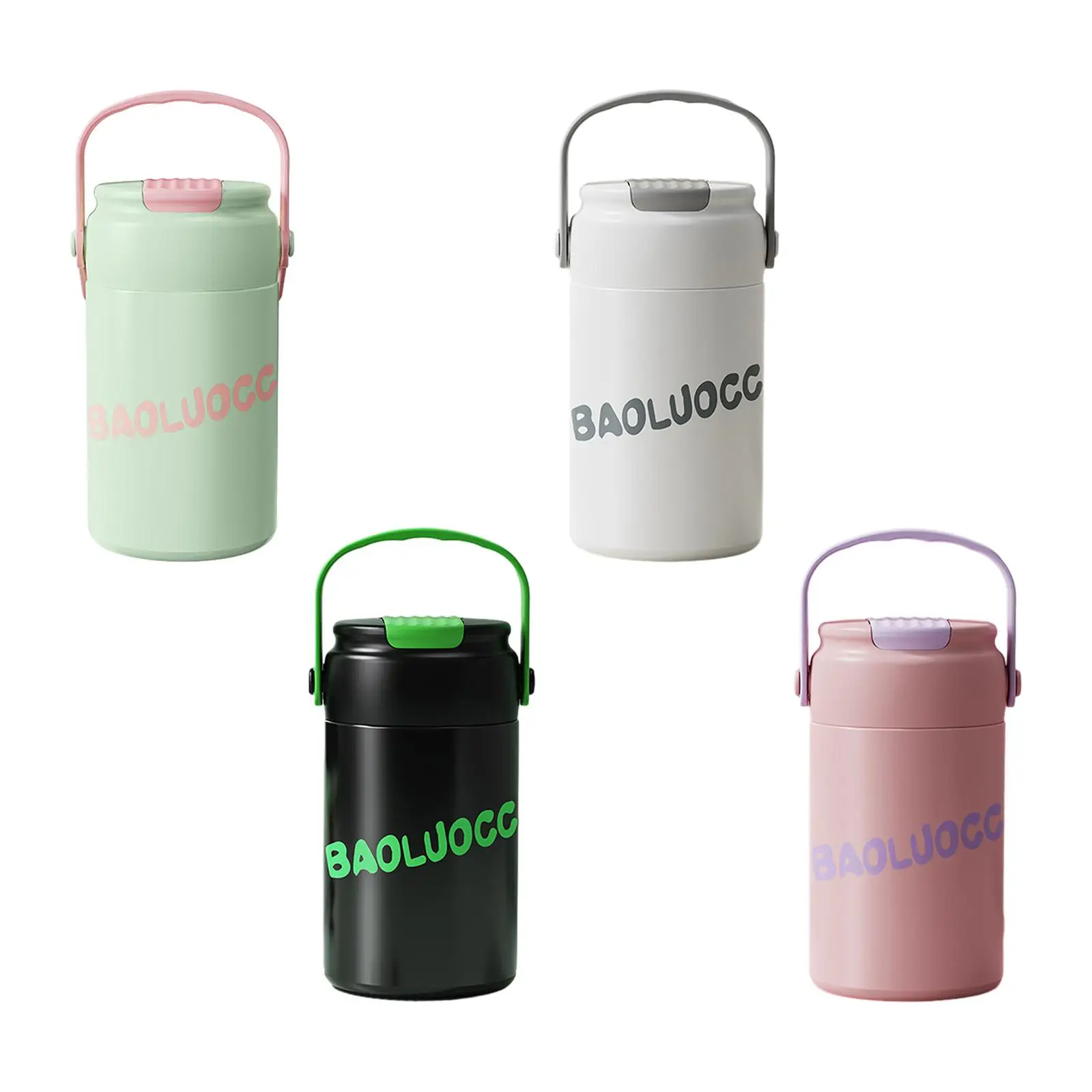 Insulated Coffee Travel Mug 550ml with Lids Straws Portable Drinkware Cold Drinks Cup Mug for Home Biking Outgoing Party Office