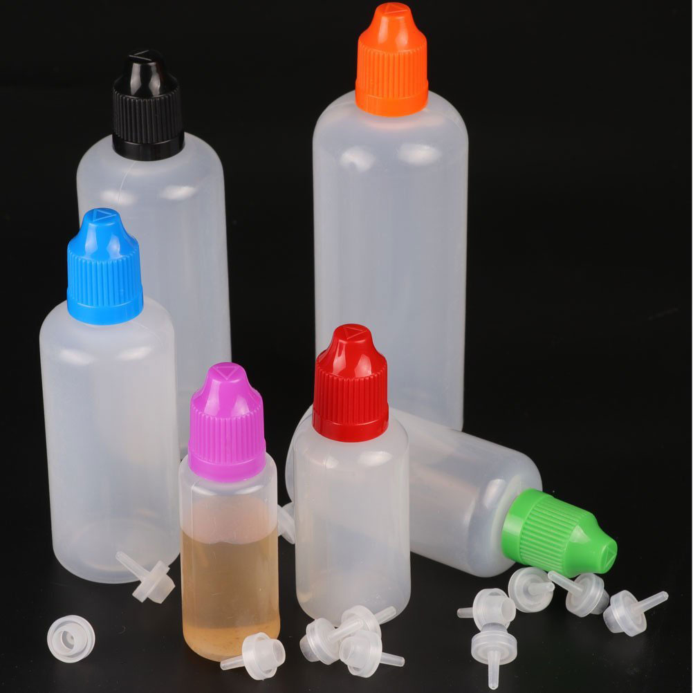 Best of 5pcs 3 / 5 / 10 / 15 / 20 / 30 / 50 / 60 / 100 / 120ml Plastic Eliquid Vape Juice Dropper Bottles Soft PE With Childproof Cap With 1 Funnel Reviews & Tips